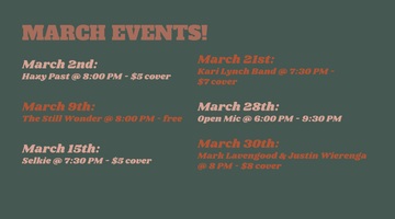 March Events!